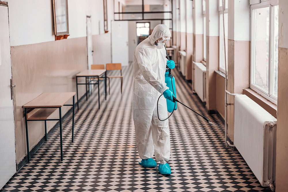 Safe pest control treatment in hospital institutional environments